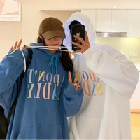 harajuku american letters hip hop hoodie sweatshirt oversized women fleece winter funny streetwear hoodies tops couples clothes