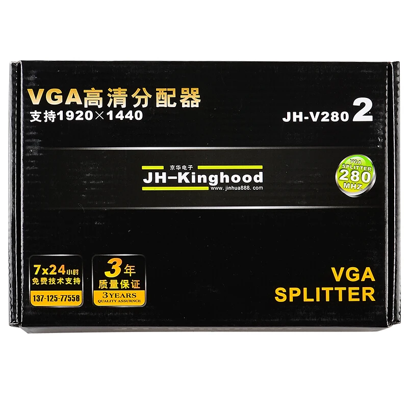JH-LINK VGA коммутатор с 4 портами SVGA видео 4*1 HD усилитель сигнала сплиттер широким