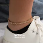 Цепочка для ног CC для женщин, модные ювелирные изделия из нержавеющей стали, деликатные плетеные цепочки, пляжные браслеты на лодыжку, женские браслеты на ногу, распродажа YF32862