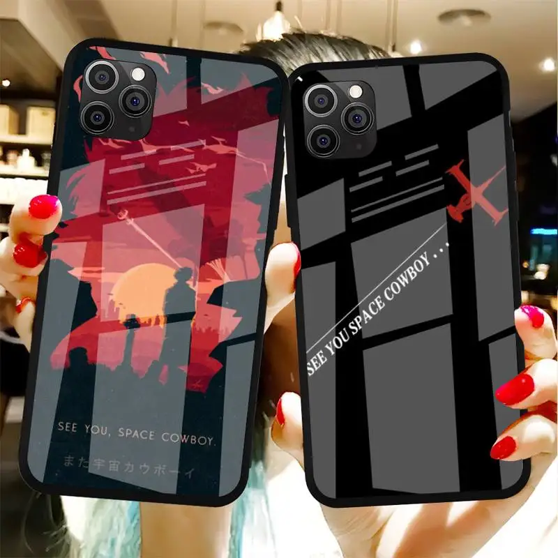 

Cowboy Bebop Phone Case Tempered Glass For Iphone6plus 6S 7 7plus 8 X XS XSmax XR 11 12 Pro Max 12mini