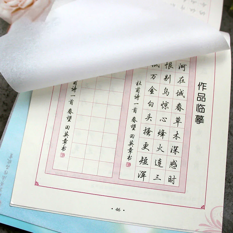 Copybook Xingshu Books Pen Getting Started Sketch Hard Calligraphy Student Adult Sticker Writing Livros Chinese | Канцтовары для