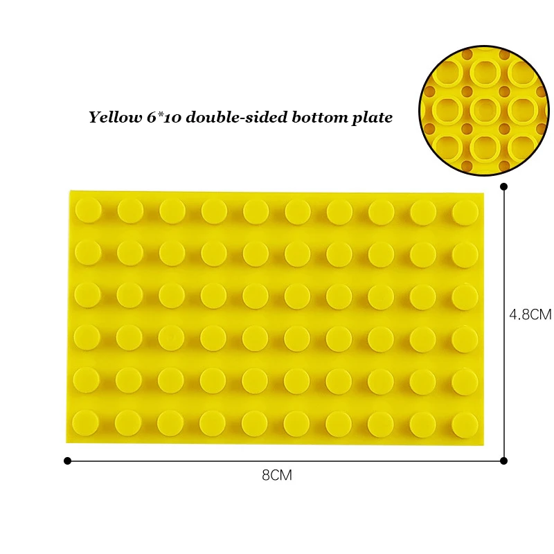 6*10 пластиковых сборных блоков базовые тарелки фигурки городские классические