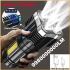 2 шт., светодиодный фонарик с COB матрицей