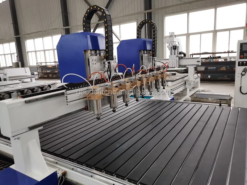 

6 8 spindle multi head cutting wood cnc router 1325 1530 2040 milling machine price