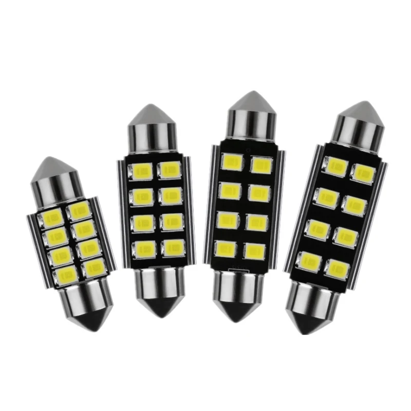 20 100 шт. Festoon 8smd светодиодный 31 мм 36 39 41 CANbus C5W LED безотказсветодиодный 5630 5730 белые
