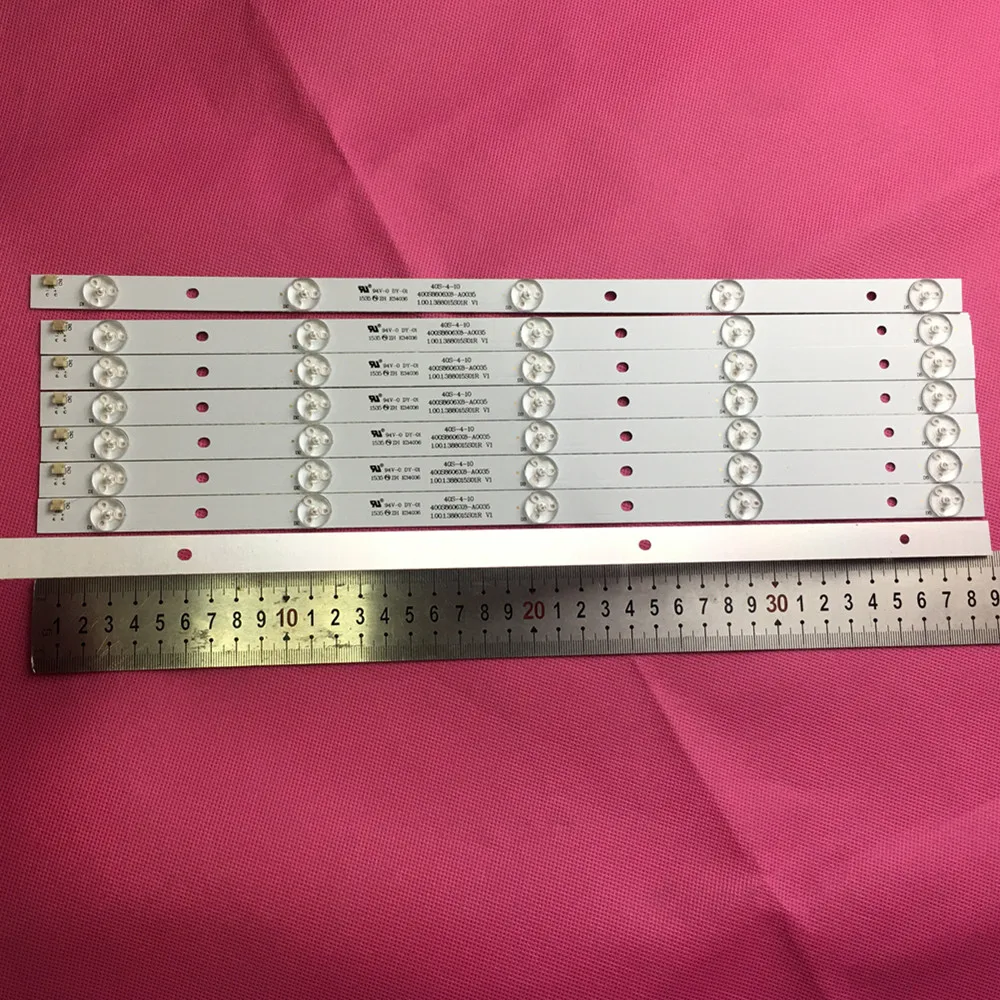 100%NEW good quality LCD TV backlight bar FOR 400S8606X8-A0035 E34036 40S-4-10 1.00.1.388015S01R V1 94V-O DY-01 |