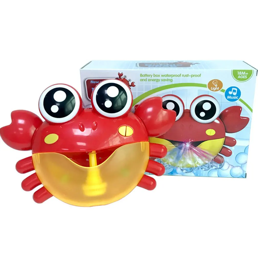 crab BOX(30songs) 9 тип Открытый пузырь лягушка& крабы Детские Игрушки для ванны пузырь чайник ванна для купания мыло машина игрушки для детей с музыкой воды игрушки - Цвет: crab BOX(30songs)