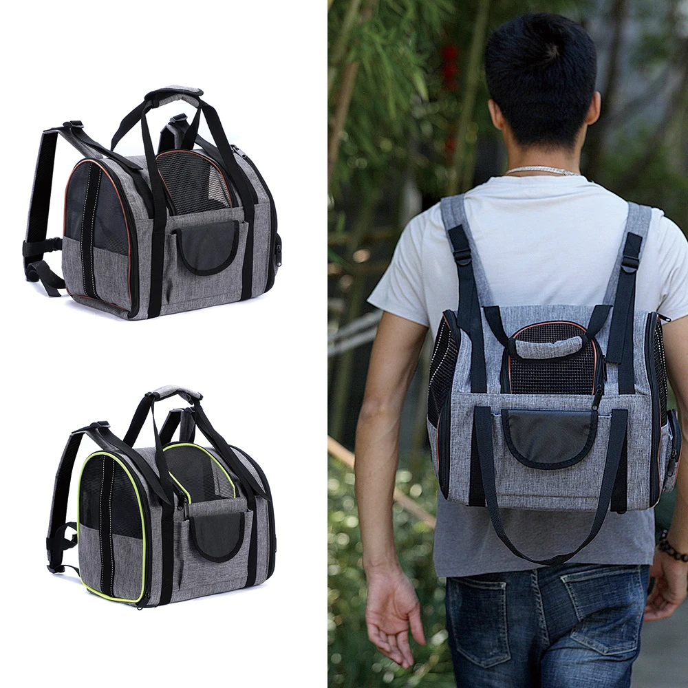 Складной вместительный рюкзак-переноска для кошек и маленьких собак | Дом сад