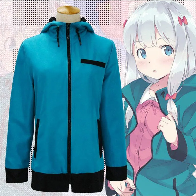 Костюмы для косплея Eromanga Sensei Izumi Sagiri розовая пижама синяя куртка длинный