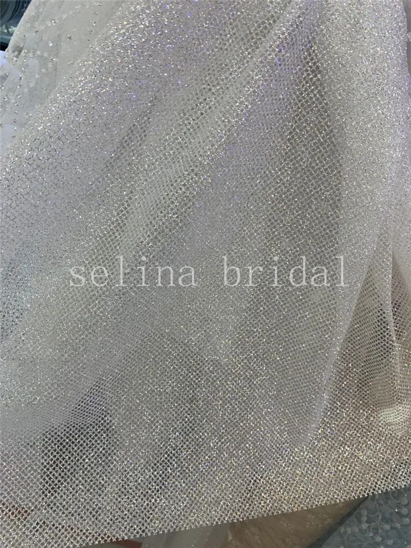 5 ярдов selina bridal NN004 # прекрасная Новинка 2020 блестящее Тюлевое Сетчатое кружево dobby
