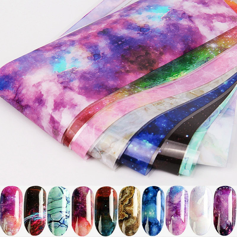 10 шт. декоративные Переводные картинки в виде звездного неба | Красота и здоровье