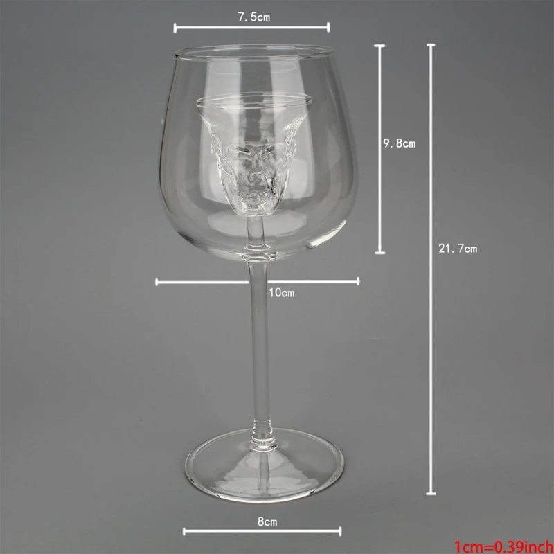 

Skull Shot Glasses Double Wall Glass Cup, Wine Glasses for man,Cool Beer Cup for Wine Cocktail Vodka,Coffee Mug, Heat-re