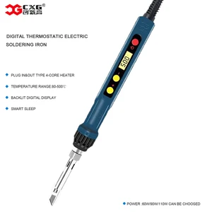 Новинка CXG 110 В220 В ЕССША D60WD90W 110 Вт с функцией сна паяльник ЖК цифровой с новым обогревателем технологии сварочный инструмент