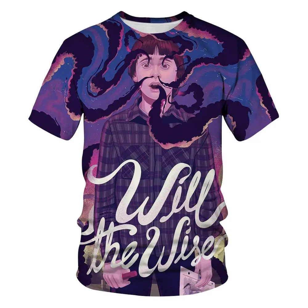 3dt футболка странные вещи 2020 Новая мужская уличная мода короткий рукав Топ