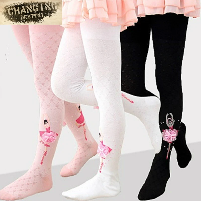 От 3 до 7 лет колготки для девочек сезон весна лето чулки принцессы балета ажурные