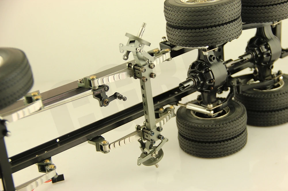 ЧПУ Алюминиевый сплав Unpower передняя ось для Tamiya 1/14 RC грузовик автомобиль самосвал