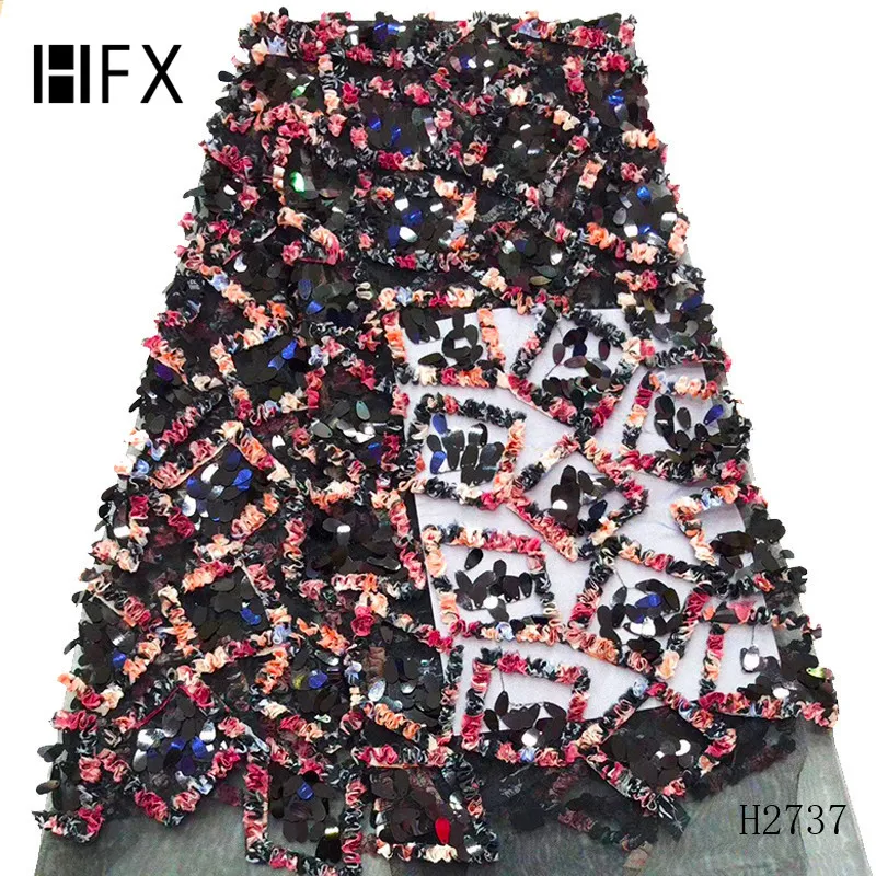 HFX 2019 Новый дизайн африканская кружевная ткань высокого качества французский