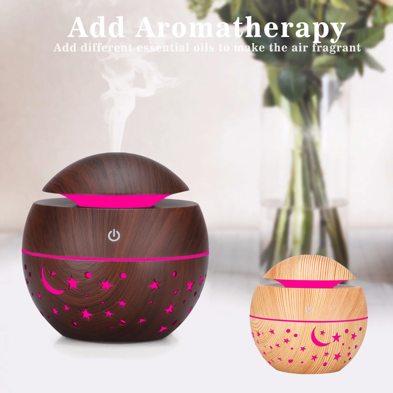 

Essential Oil Diffuser Ultrasonic Aroma Diffuser Wood Grain Aromatherapy Diffuser Essential Oil Diffuser Wood Grain Humidifier