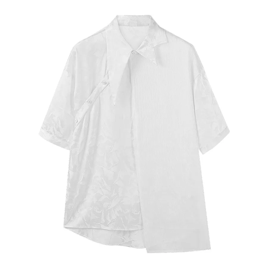 

Free shipping new men's male summer fashion casual Soul 2020 design spring body-sculpted jacquard night show shirt BC191413692