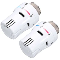 2pcs 85mm 230v thermostatic head heater floor heating electric valves durable convenient radio thermal actuator