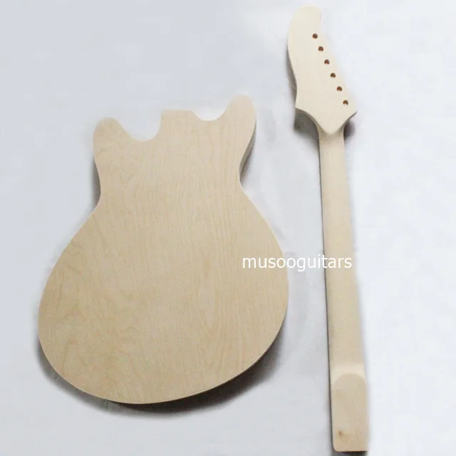 Проект ELECTRI SEMI-HOLLOW корпус гитары комплект DIY со всеми аксессуарами