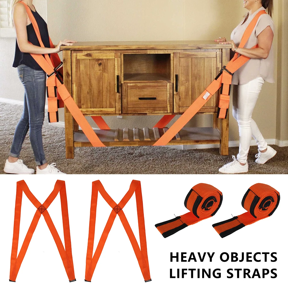

4pcs Lifting Moving Strap Furniture Transport Belt Shoulder Straps Convenient Tools for Home Move House Furniture Transport Belt