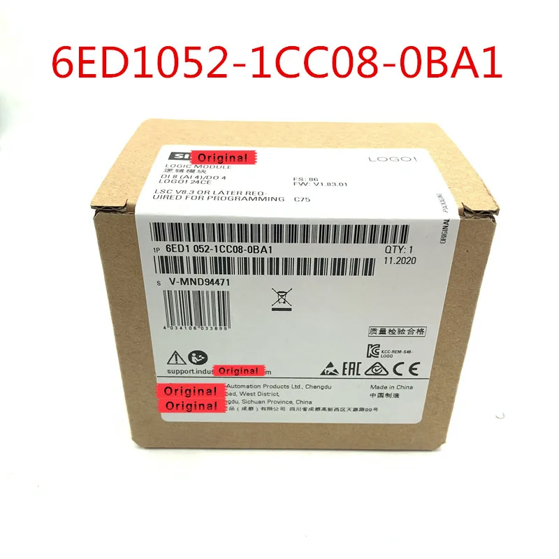 Оригинальный логотип! Логический модуль 6ED1052 1CC08 0BA0 Замена 0BA1 24CE PLC 8DI (4AI)/4DO