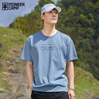 Pioneer Camp Футболка Мужская Летняя Повседневная хлопковая Уличная С буквенным принтом синяя белая зеленая футболка мужская ATS105531