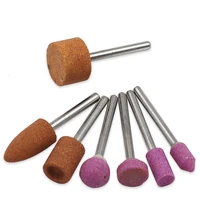 5pcs 3mm handle wheel head abrasive mounted stone for ceramics rotary tools grinding stone pneumatic polished tools accessories