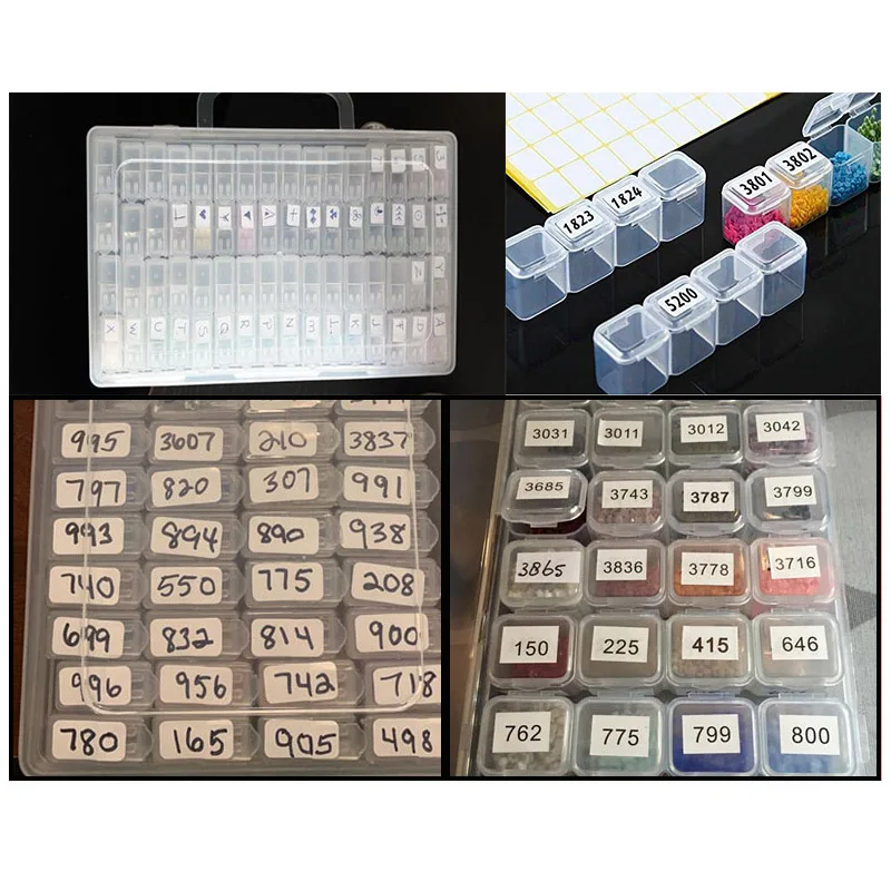

Diamond painting stickers Classification Storage boxes Distinguish Label Stickers Diamond Painting Accessories Embroidery Tools