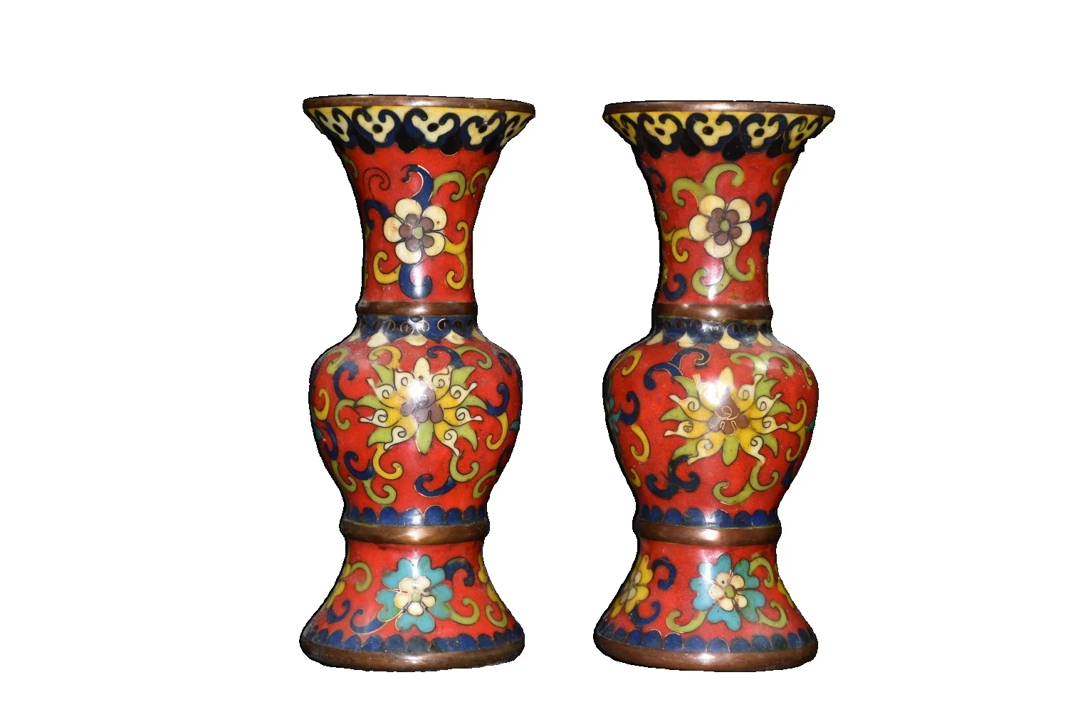 

Laojunlu Early Collection Brass Cloisonne Filigree Vase Antique Bronze Masterpiece Collection Of Solitary Chinese Traditional