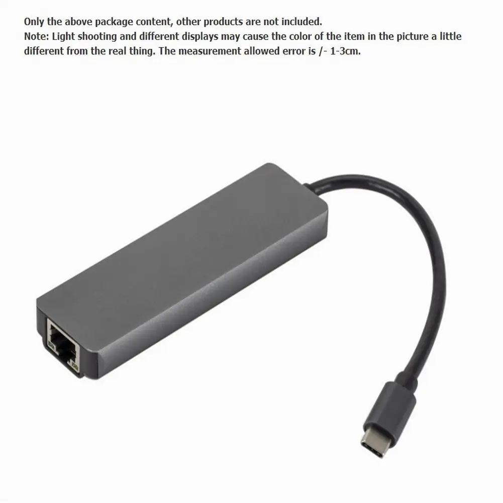 

Dock Type-c To Hdmi Hub+ Network Card TYPE-C To Gigabit Network Card HD 5 Multi-Port USB Compatible With Devices