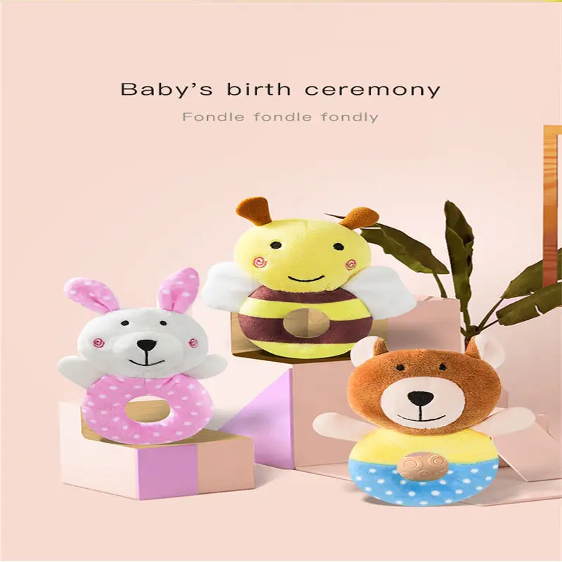 Мультфильм животных Коала Кролик для маленьких встряхивание колокольчик