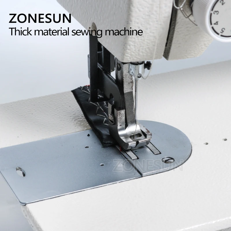 Швейная машина ZONESUN 106 RP для кожи домашняя плотная швейная машинка меха одежды