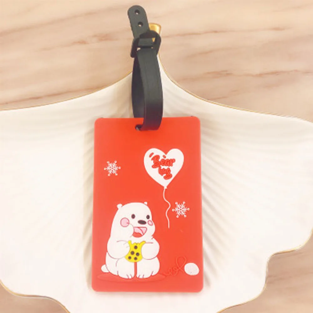 

2020 New Fashion Suitcase Animal Luggage Tags ID Address Holder Luggage Label Travel Accessories Baggage Boarding Portable Labe
