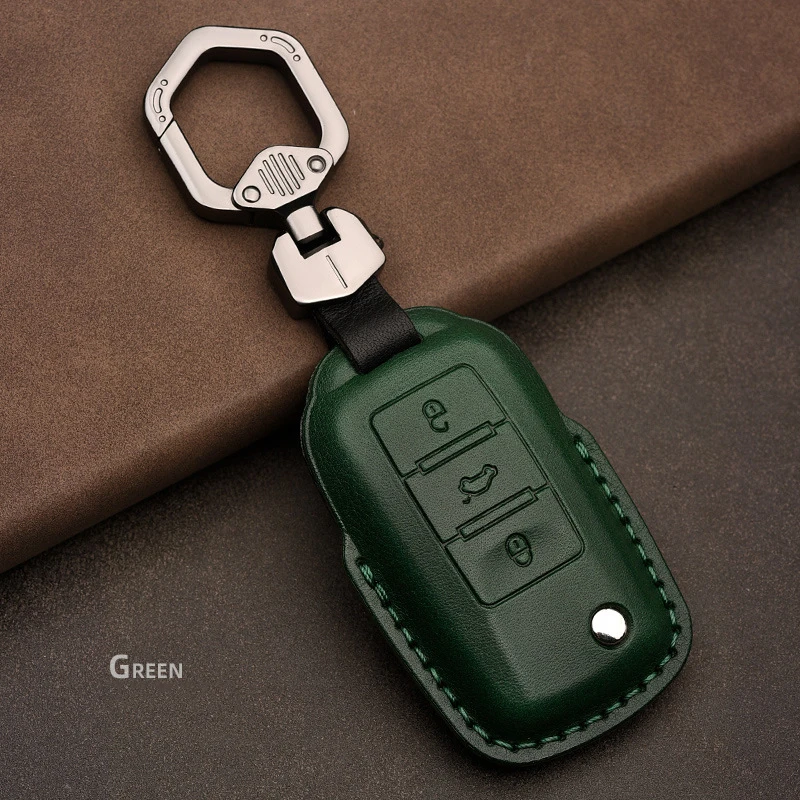 

Leather Car Key Cover Case for Volkswagen Golf Bora Jetta POLO Passat B5 B6 Skoda Octavia A5 Fabia SEAT Ibiza Leon Protect
