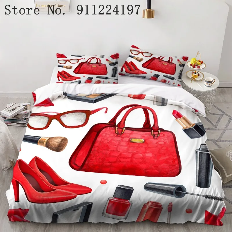 Косметический комплект постельного белья с пододеяльником и одеялом одинарный