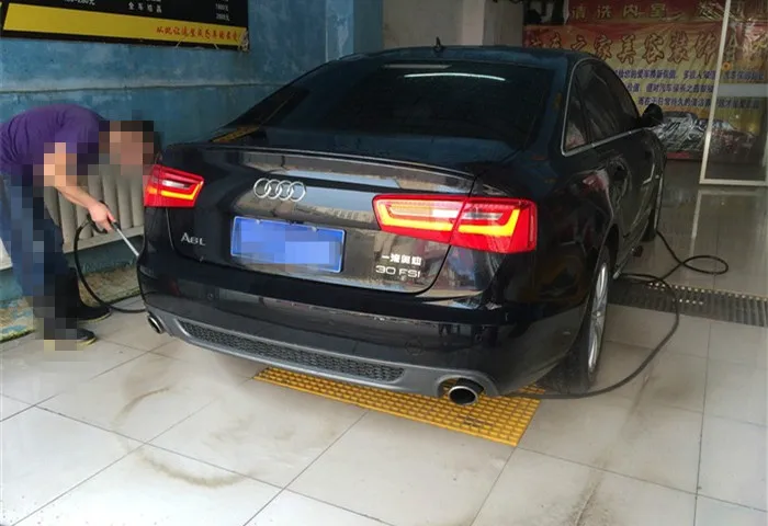 Спойлер для Audi A6L высококачественный спойлер из АБС материала заднего крыла