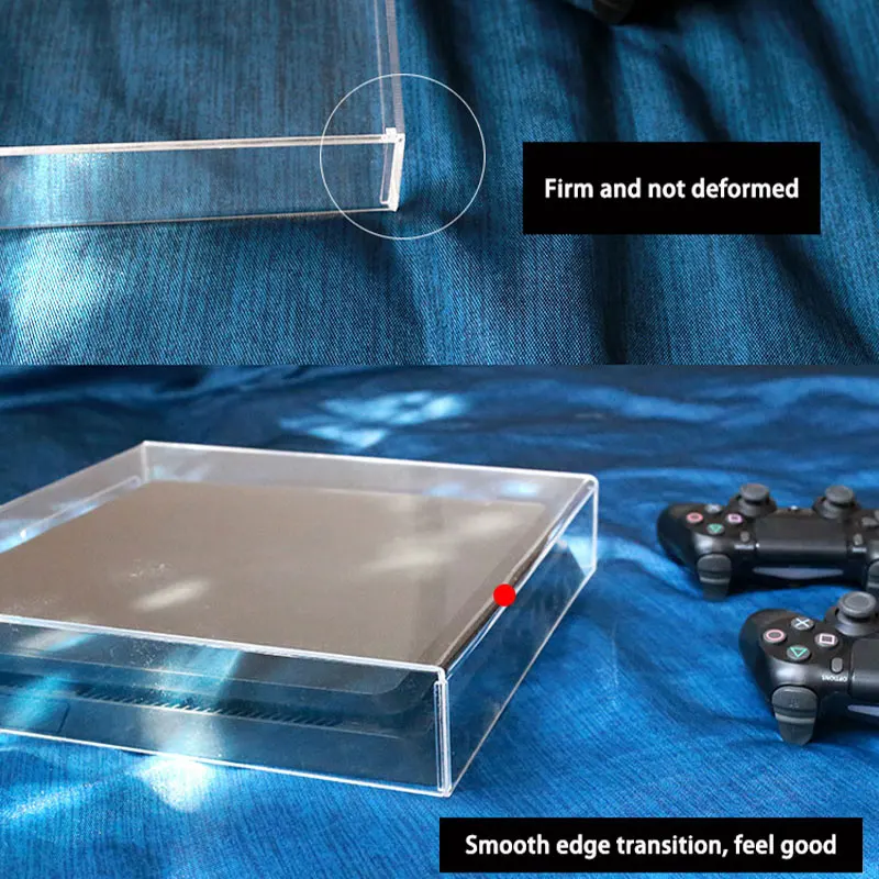Прозрачный акриловый чехол пылезащитный для PS4 3 мм корпус Playstation 4 Pro Slim