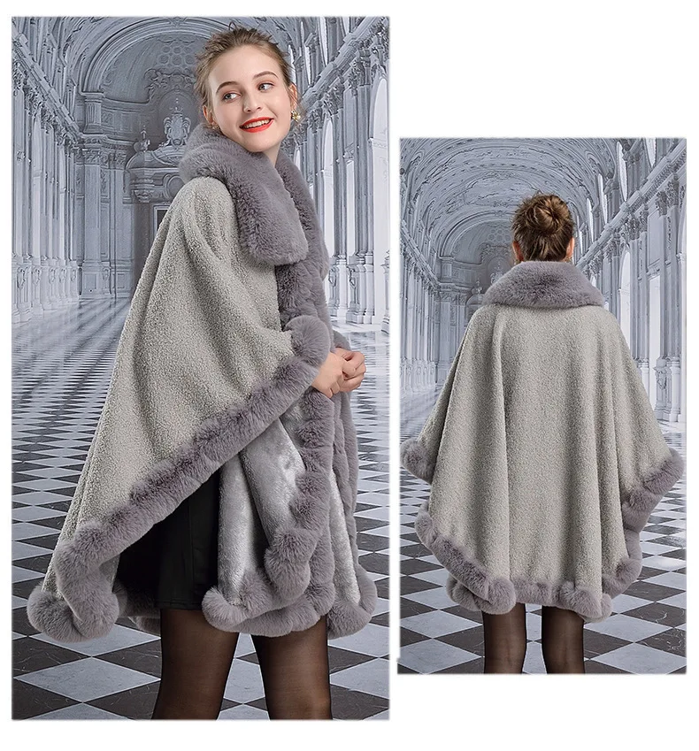 

2019 Fashion Women Winter Fluffy Faux Fur Coat High-Quality Thick Imitated Fox Fur Overcoat Female Warm Outwear Jacket