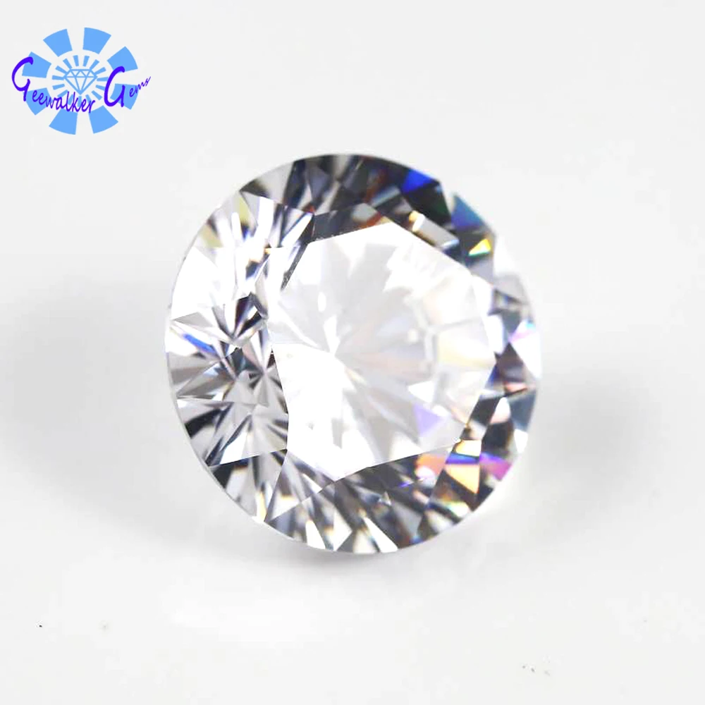 Высококачественные драгоценные камни AAAAA круглая форма кубического циркония с 16