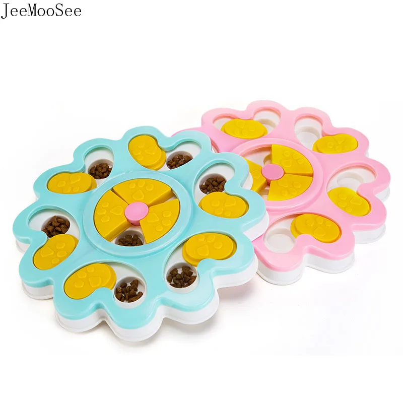 Головоломка для собаки игра Интерактивная IQ Flower медленная подача обучающие игры