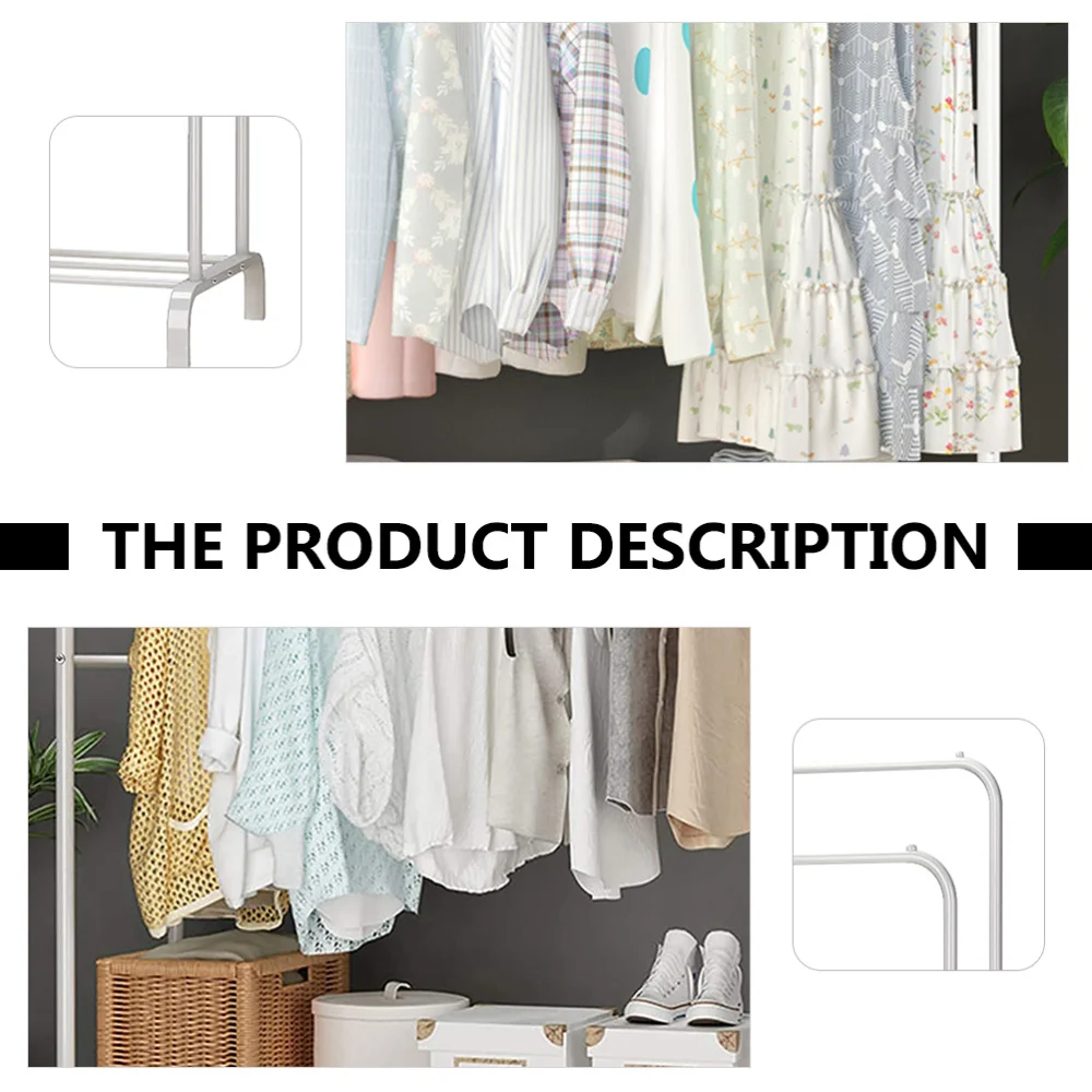 

Clothes Rack White Clothes Hanger Durable Clothes Storage Holder Coat Rack