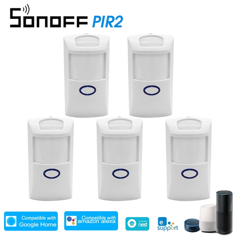 Беспроводной двойной инфракрасный детектор SONOFF PIR2 433 МГц радиочастотный датчик