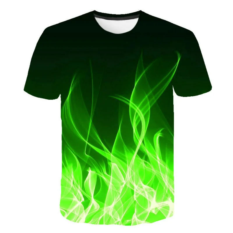 Футболка мужская с круглым вырезом коротким рукавом синего зеленого красного