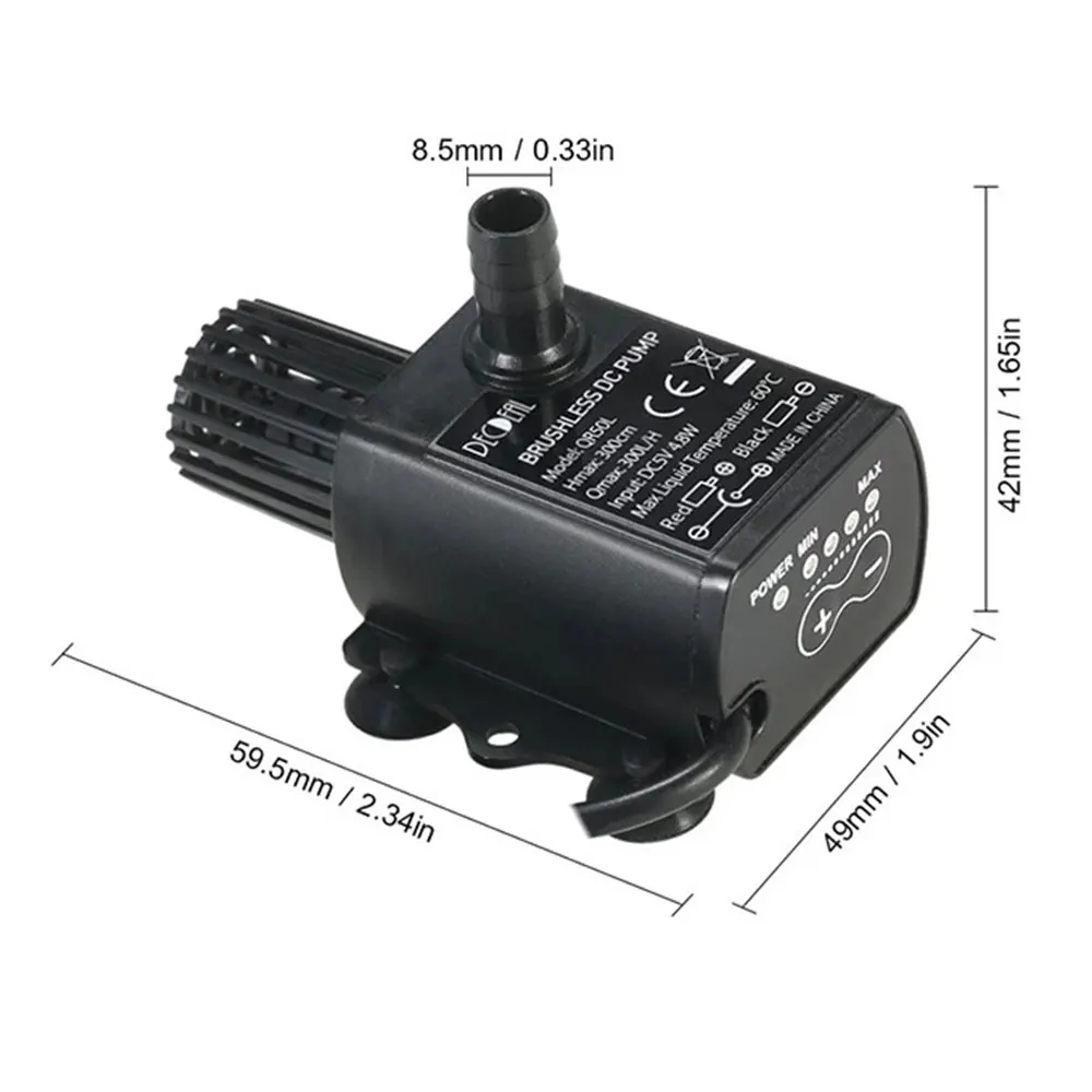 DC5V USB бесщеточный мотор циркуляция воды моющий интеллектуальный насос погружной
