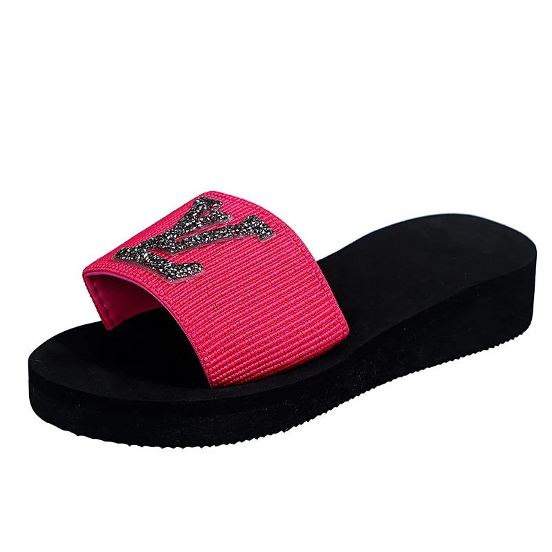 

2021 new women's slippers, casual trend, all-match, outer wear, flip flops, fashionable British style flat sandals and slippers