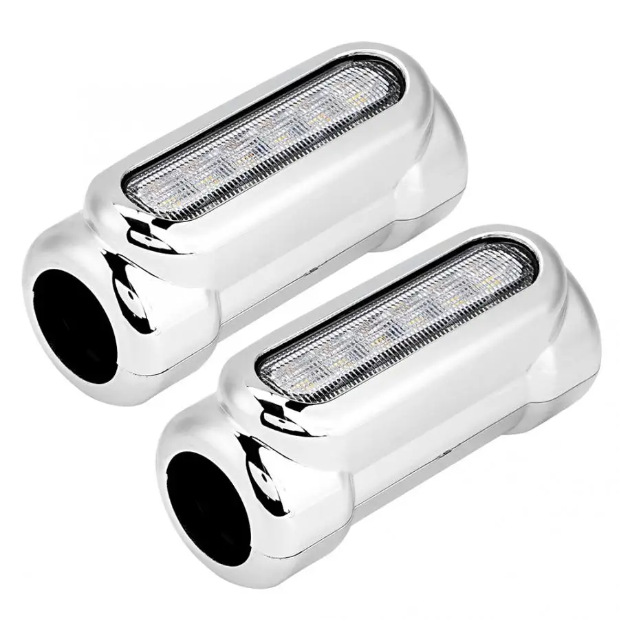 1 пара мотоциклов шоссе бар прозрачные линзы горки светодиодные фары указатель