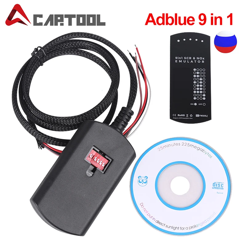 OBD2 Adblue 9 в 1 для многобрендовых грузовиков лучше чем adblue 8 суперэмулятор