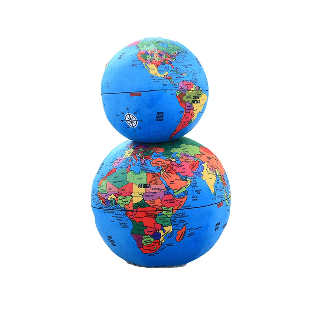 

Children Plush Stuffed Toy globe map pillow Baby Kids Toy for Christmas Birthday gift Earth pillow